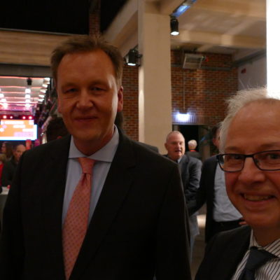Stadtrat Burkhard Lischka (links)und Dr Dieter Scheidemann