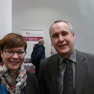 MVB-Geschäftsführerin Birgit Münster-Rendel (links) und Fraktionsvorsitzender Jens Rösler