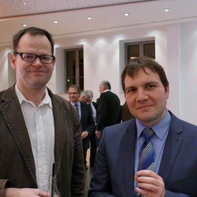 Stadtrat Christian Hausmann (links) und Stadtrat Marko Ehlebe