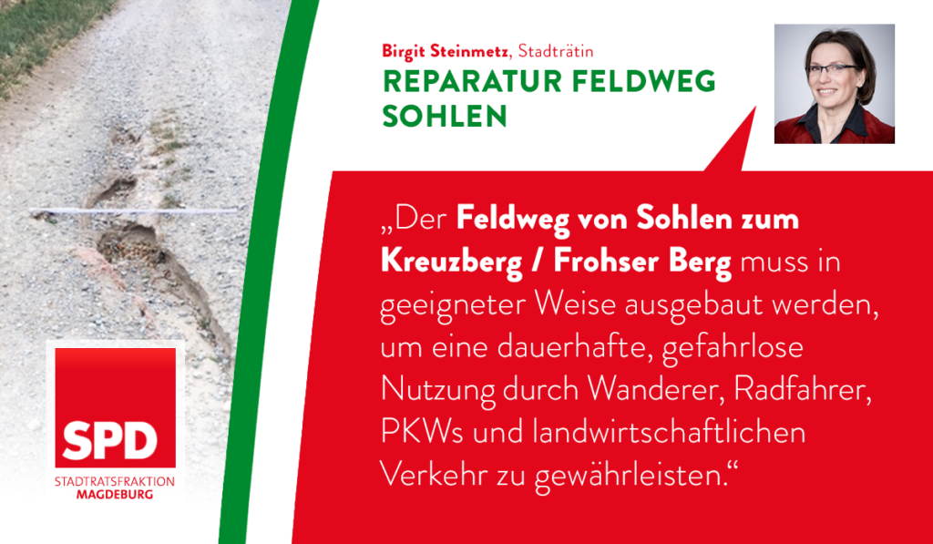 Reparatur Feldweg zum Kreuzberg/ Frohser Berg