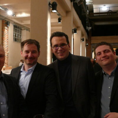 v.l.n.r. Gerhard Unger, Martin Danicke, Paul-Gerhard Stieger, Stadtrat Denny Hitzeroth