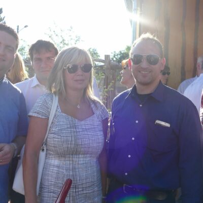 v.l.n.r.: Stadtrat Denny Hitzeroth, Sozialbeigeordnete Simone Borris, Stadtrat Dr. Falko Grube und Stadtrat Christian Hausmann