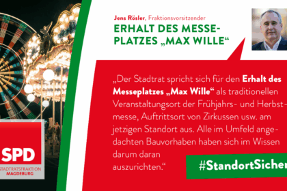 Standort sichern – Erhalt des Messeplatzes Max Wille