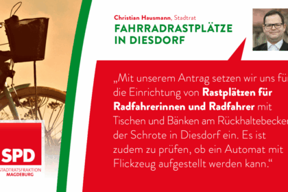 Einrichtung von Fahrradrastplätzen in Diesdorf