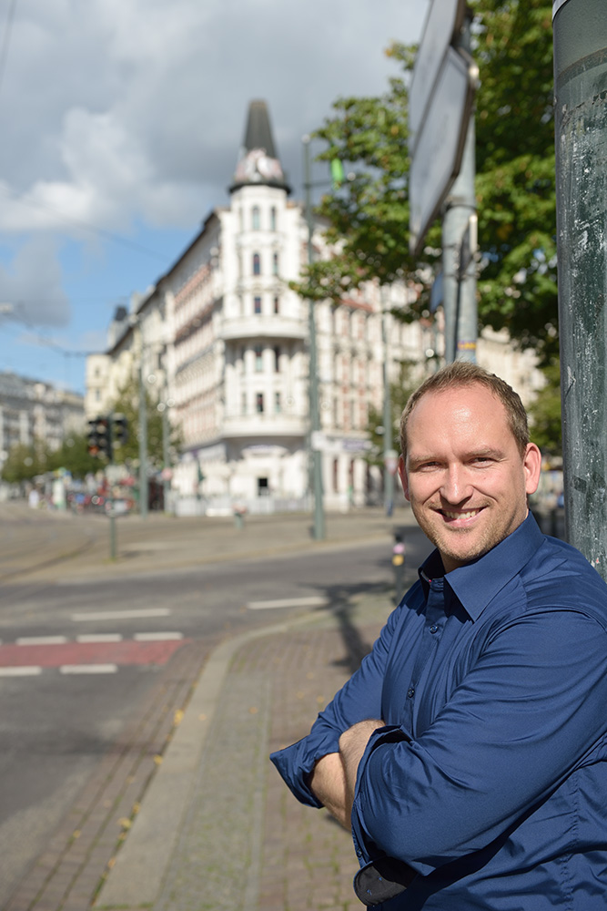 Falko Grube am Hasselbachplatz